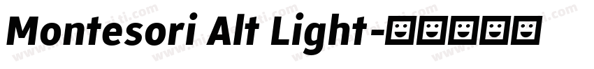 Montesori Alt Light字体转换